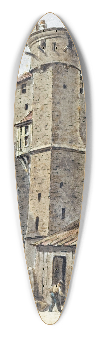 Auguste-Sbastien Bnard - Tour Saint Jean de Latran. 39.3 inch art pintail longboard deck