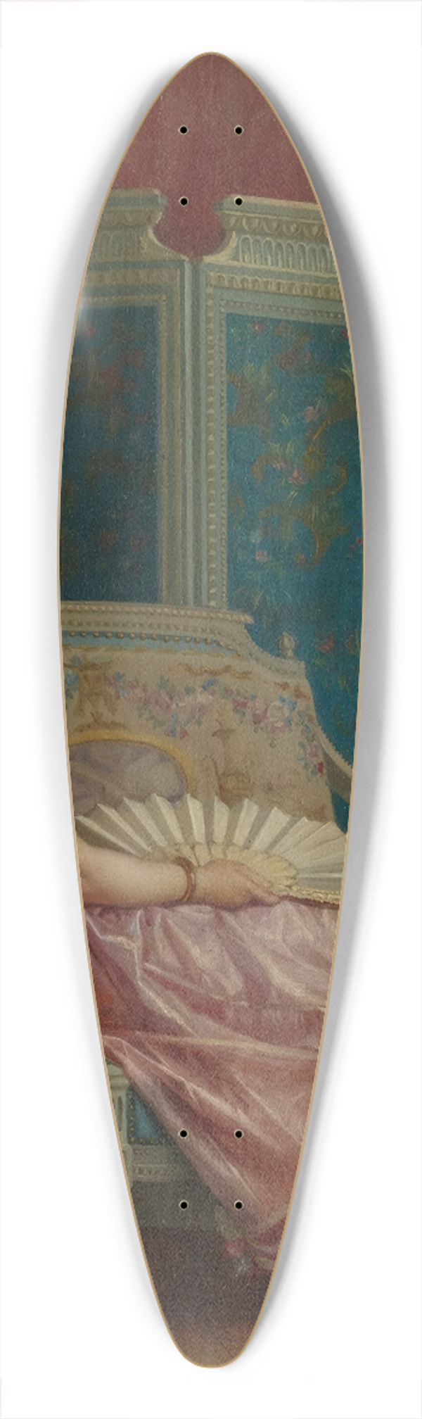 Auguste Toulmouche - Idle Thoughts 39.3 inch art pintail longboard deck