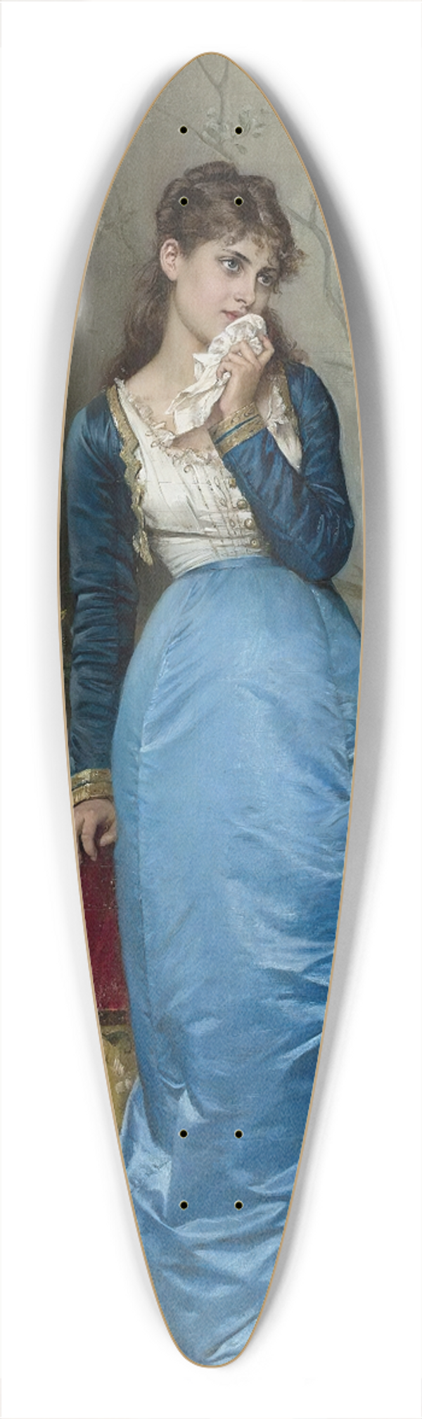 Auguste Toulmouche - The Letter 39.3 inch art pintail longboard deck