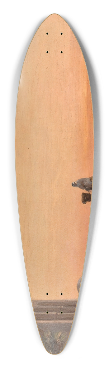 Auguste Veillon - Halt by the well 39.3 inch art pintail longboard deck