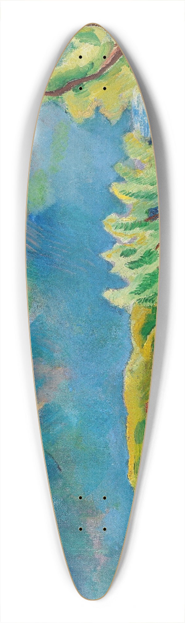 August Macke - Frhlingslandschaft in Tegernsee 39.3 inch art pintail longboard deck
