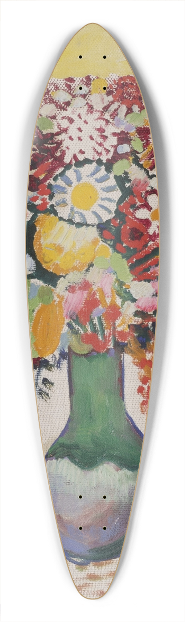 August Macke - Still Life with Flowers and Three Apples 39.3 inch art pintail longboard deck