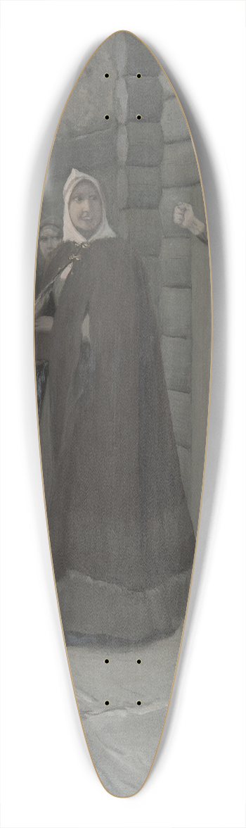 August Malmstrm - Illustration for Njals Saga 39.3 inch art pintail longboard deck