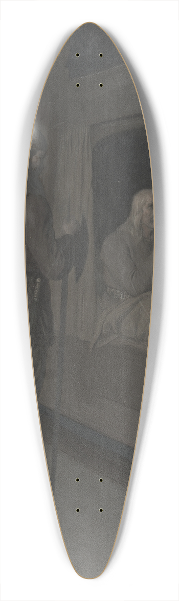 August Malmstrm - Njal, Bergthora and Thord Karisson Decide to be Burned Alive 39.3 inch art pintail longboard deck