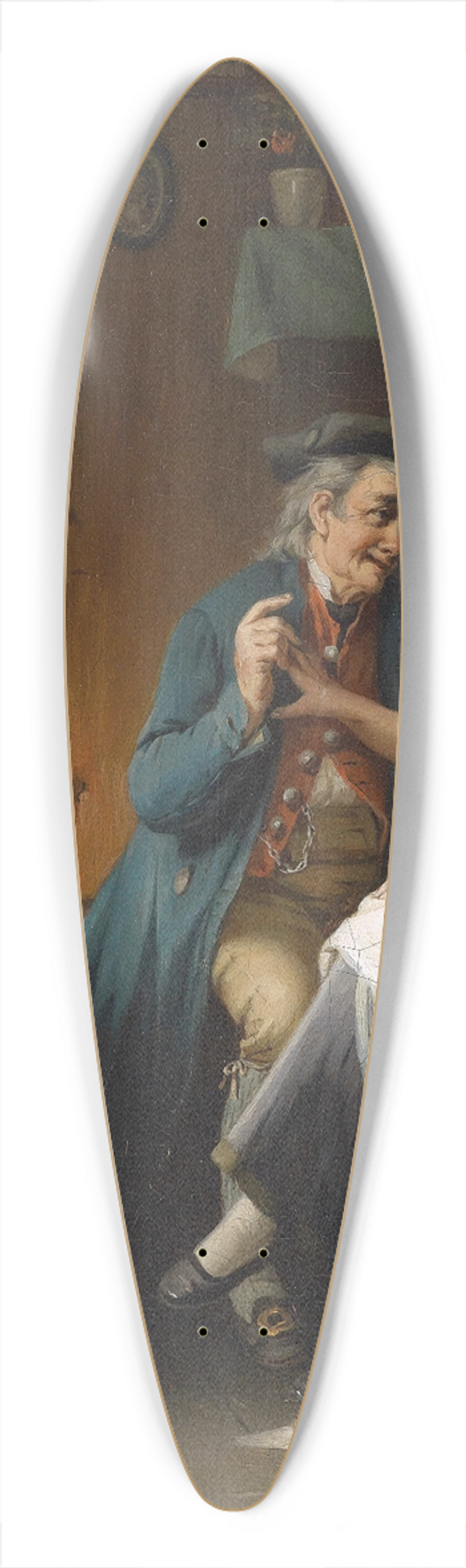 August Mller - Der Verehrer 39.3 inch art pintail longboard deck