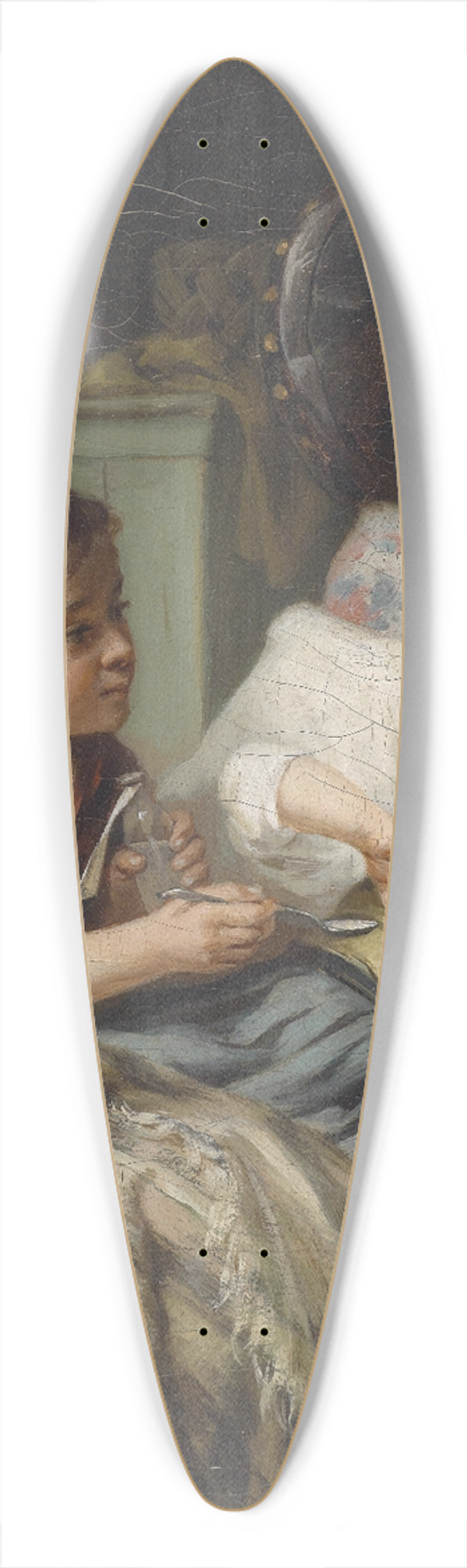 August Mller - Die Medizin 39.3 inch art pintail longboard deck