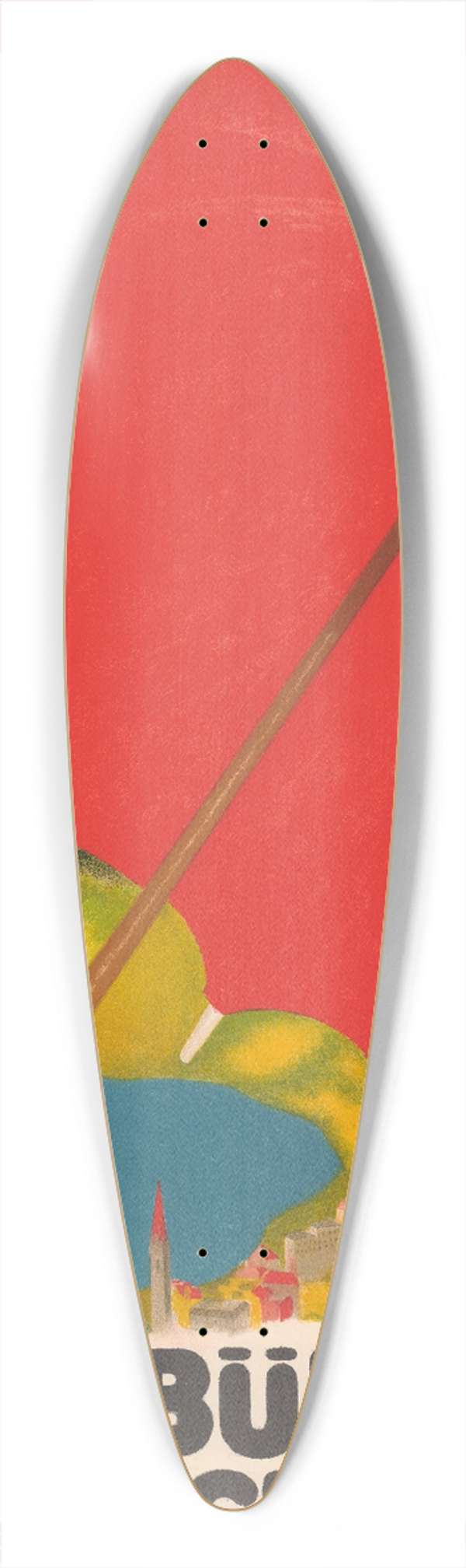 Augusto Giacometti - Graubnden, Rhtische Bahnen; Schweiz 39.3 inch art pintail longboard deck