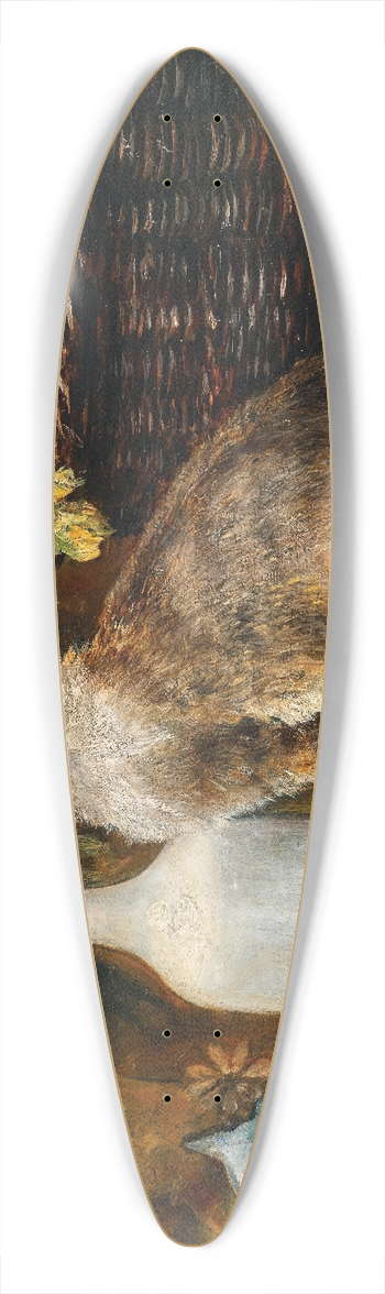 August Pollak - Picky Tongue 39.3 inch art pintail longboard deck