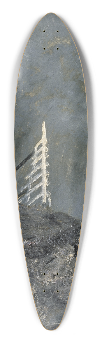 August Strindberg - The White Mare II 39.3 inch art pintail longboard deck