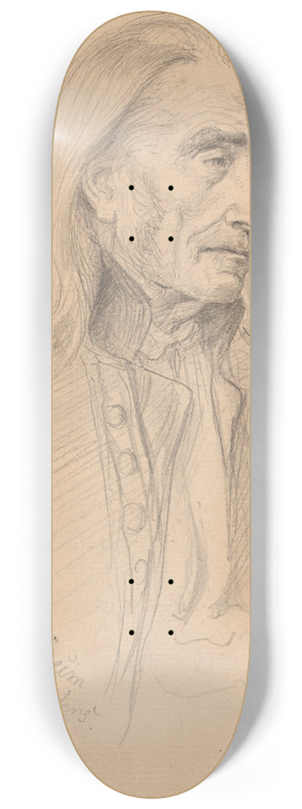 Adolph Tidemand - Erik Srum, Valdres 8.25 inch art skate deck