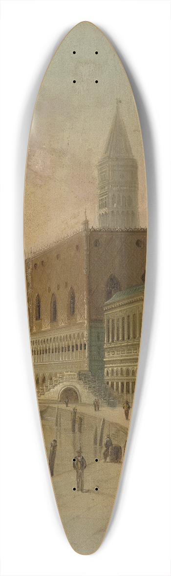 August Von Siegen - Venedig 1 39.3 inch art pintail longboard deck