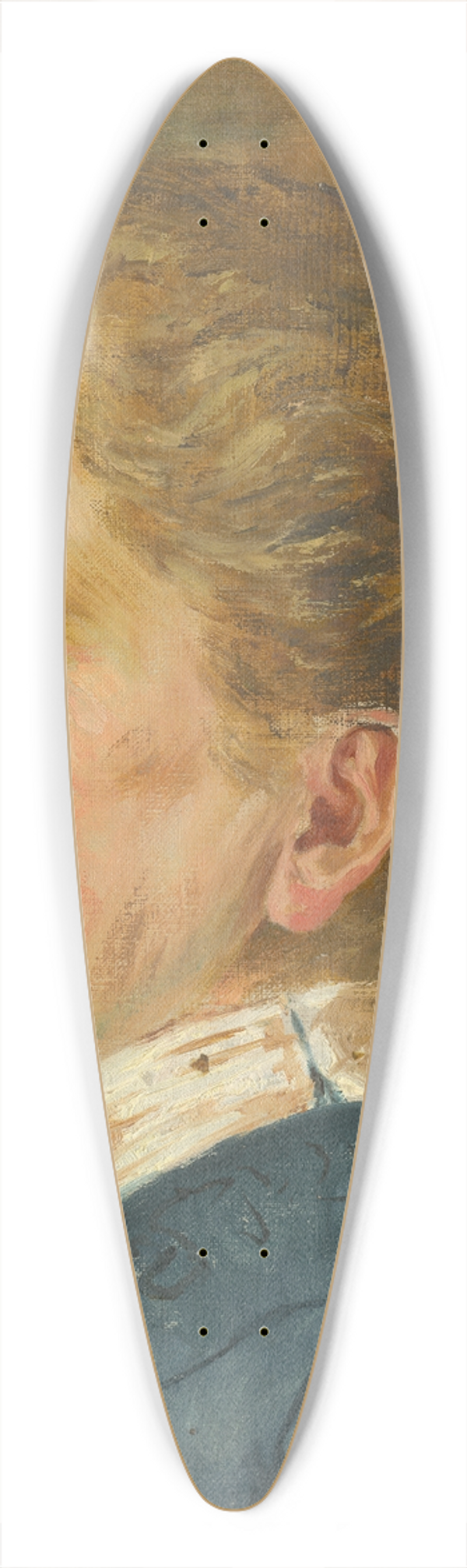 Aurel Ballo - Head Study of an Older Woman in Profile 39.3 inch art pintail longboard deck