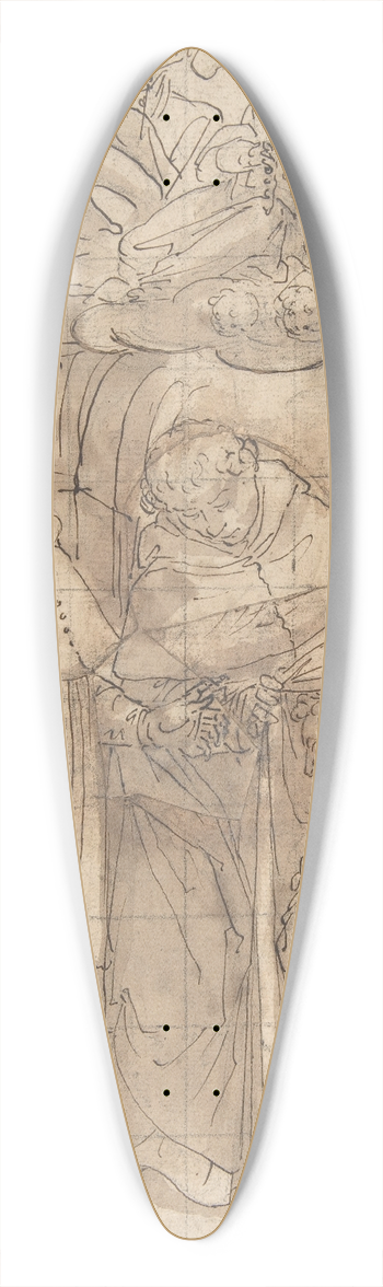 Aurelio Lomi - Saint Hyacinth Receiving the Dominican Habit 39.3 inch art pintail longboard deck