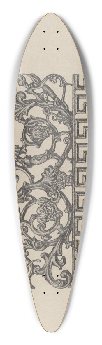 Austin L. Davison - Fence 39.3 inch art pintail longboard deck