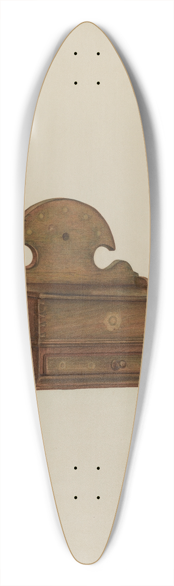 Austin L. Davison - Pa. German Spice Box 39.3 inch art pintail longboard deck