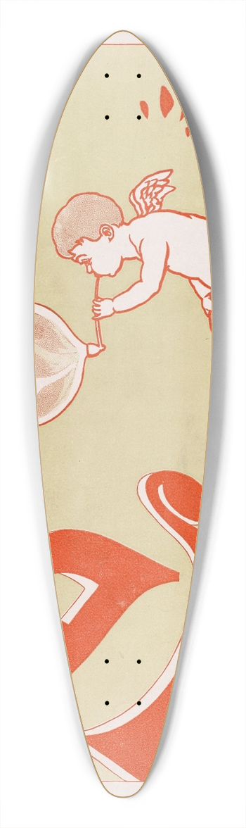 A.W.B. Lincoln - A bubble 39.3 inch art pintail longboard deck