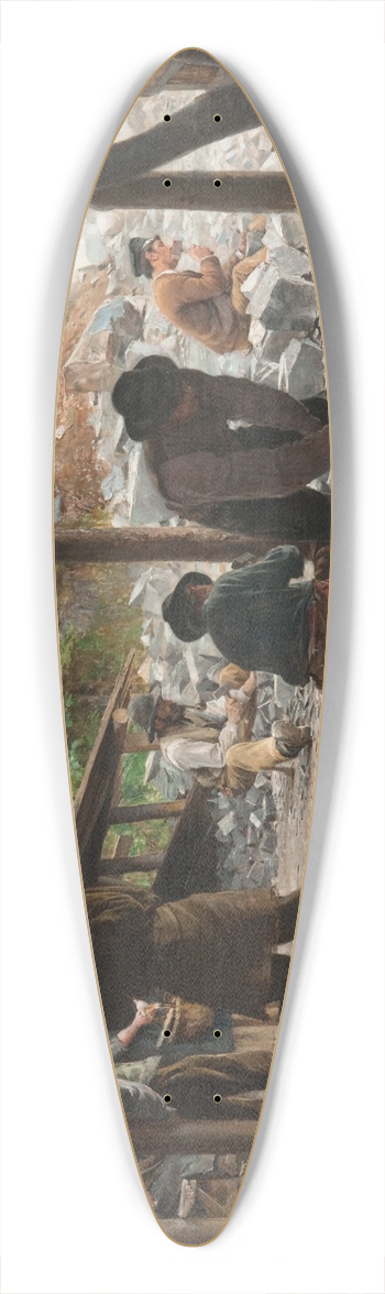 Axel Jungstedt - Stone Workers 39.3 inch art pintail longboard deck