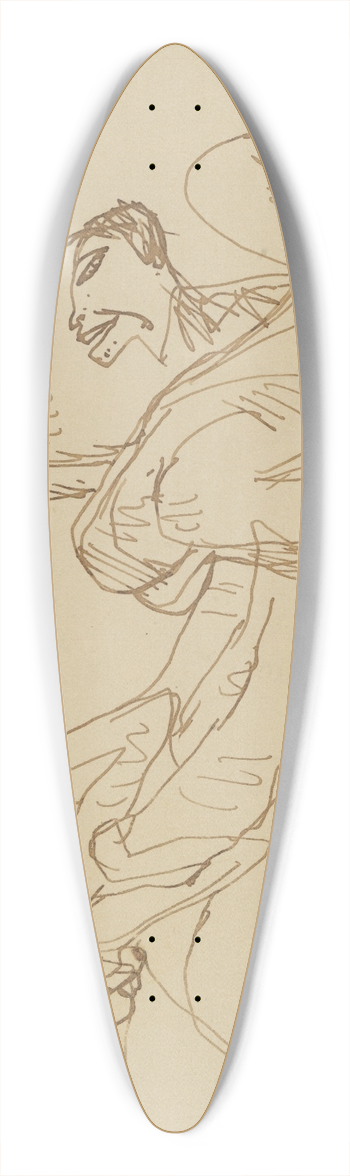 Axel Trneman - Birth 39.3 inch art pintail longboard deck