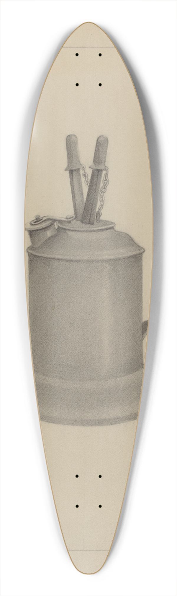 A. Zaidenberg - Spark Lamp 39.3 inch art pintail longboard deck