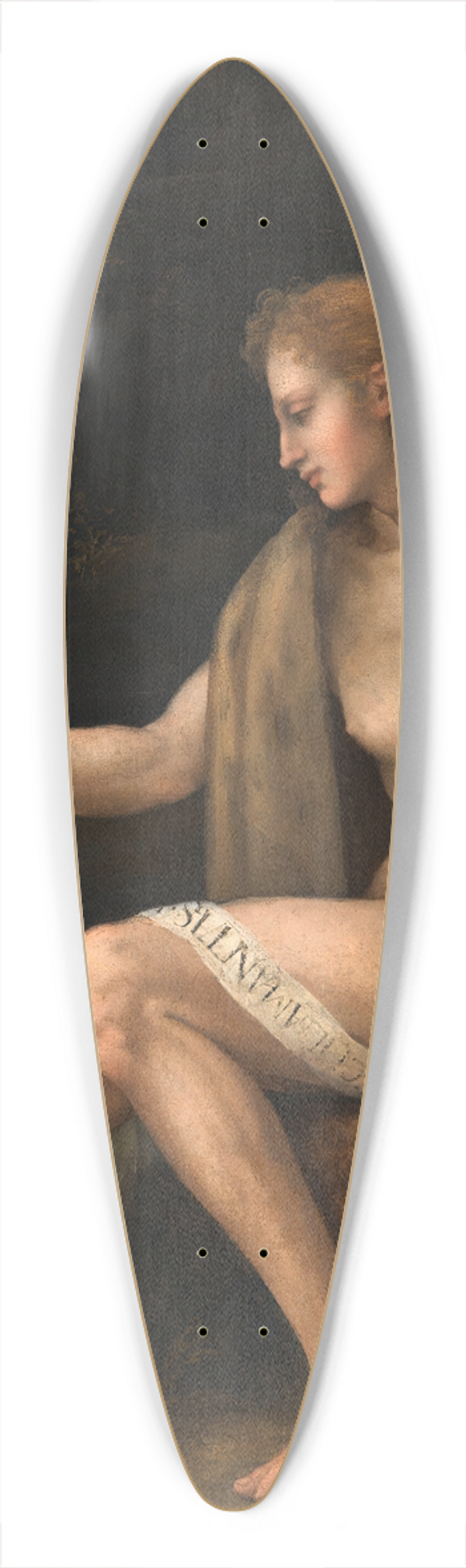 Bacchiacca - Saint John the Baptist in the Wilderness 39.3 inch art pintail longboard deck