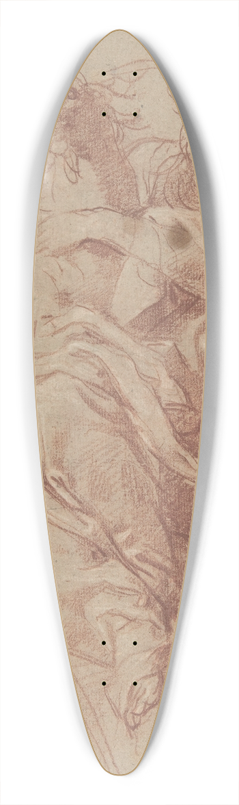 Baldassarre Franceschini - Allegorical Figure of Purity with a Unicorn 39.3 inch art pintail longboard deck