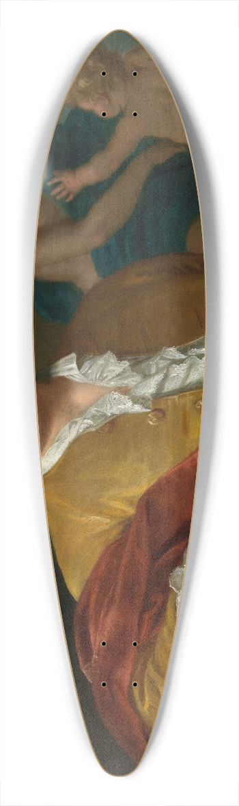 Balthasar Beschey - Self Portrait 39.3 inch art pintail longboard deck