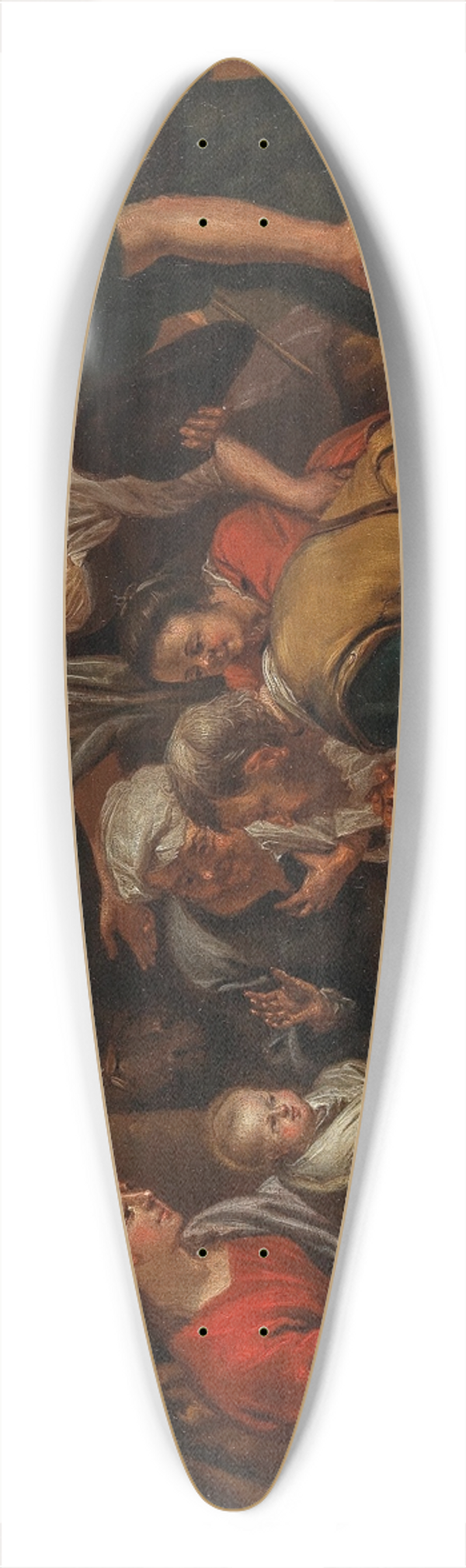 Balthasar Beschey - The Adoration of the Shepherds 39.3 inch art pintail longboard deck
