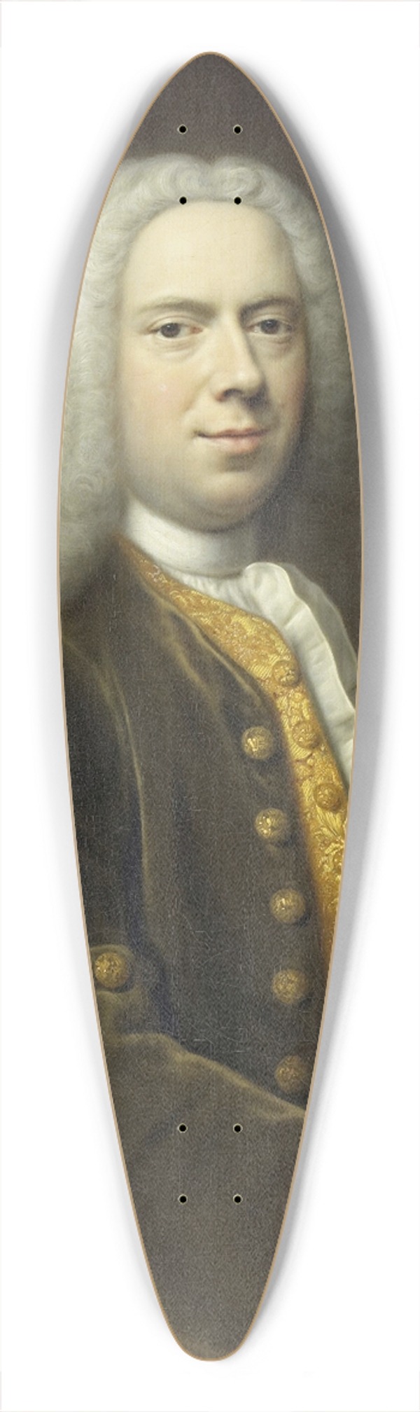 Balthasar Denner - Portrait of a Man, probably Cornelis Troost (1696-1750) 39.3 inch art pintail longboard deck