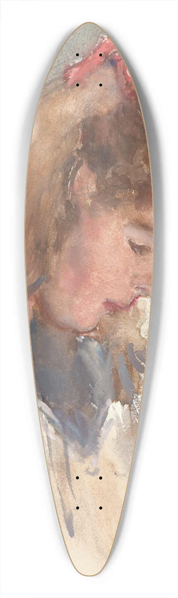 Barbara Elisabeth van Houten - Meisjesportret van Marietje van Houten 39.3 inch art pintail longboard deck