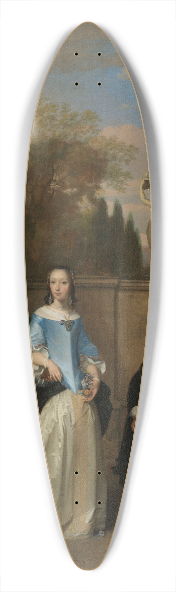 Barend Graat - Company in a Garden 39.3 inch art pintail longboard deck
