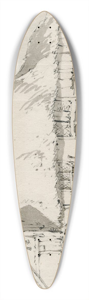 Barend Hendrik Thier - Boerderij 39.3 inch art pintail longboard deck