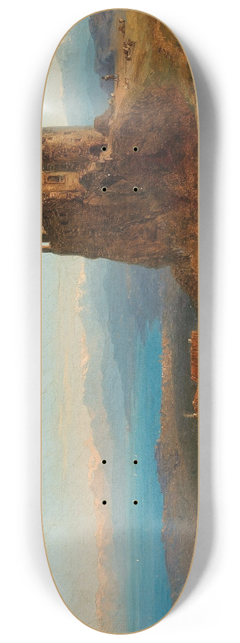 Bernhard Fiedler - View into the Bay of Trieste from S. Servolo 8.25 inch art skate deck