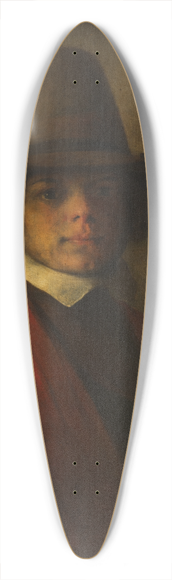 Barent Fabritius - Self-Portrait 39.3 inch art pintail longboard deck