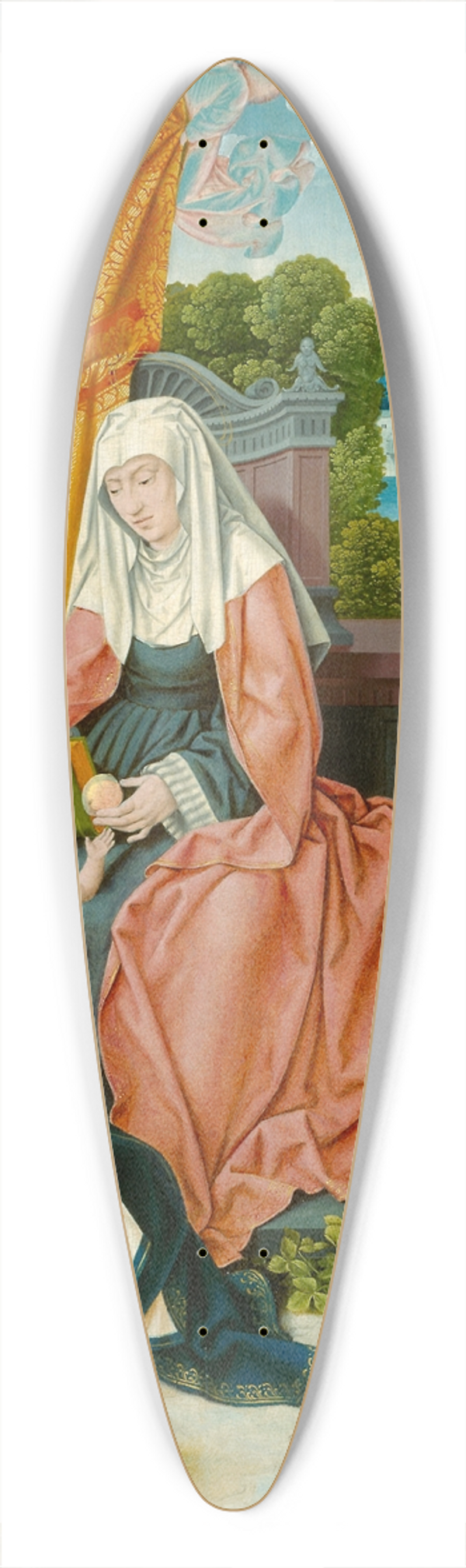 Barthel Bruyn the Elder - Virgin and Child with Saint Anne, Saint Gereon, and a Donor 39.3 inch art pintail longboard deck