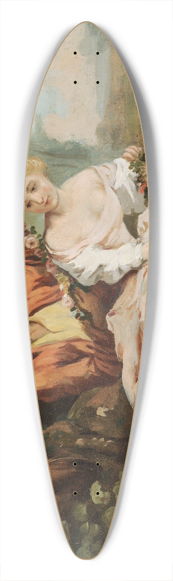 Barthlemy Menn - Galant Lovers Tryst Rinaldo and Armida 39.3 inch art pintail longboard deck