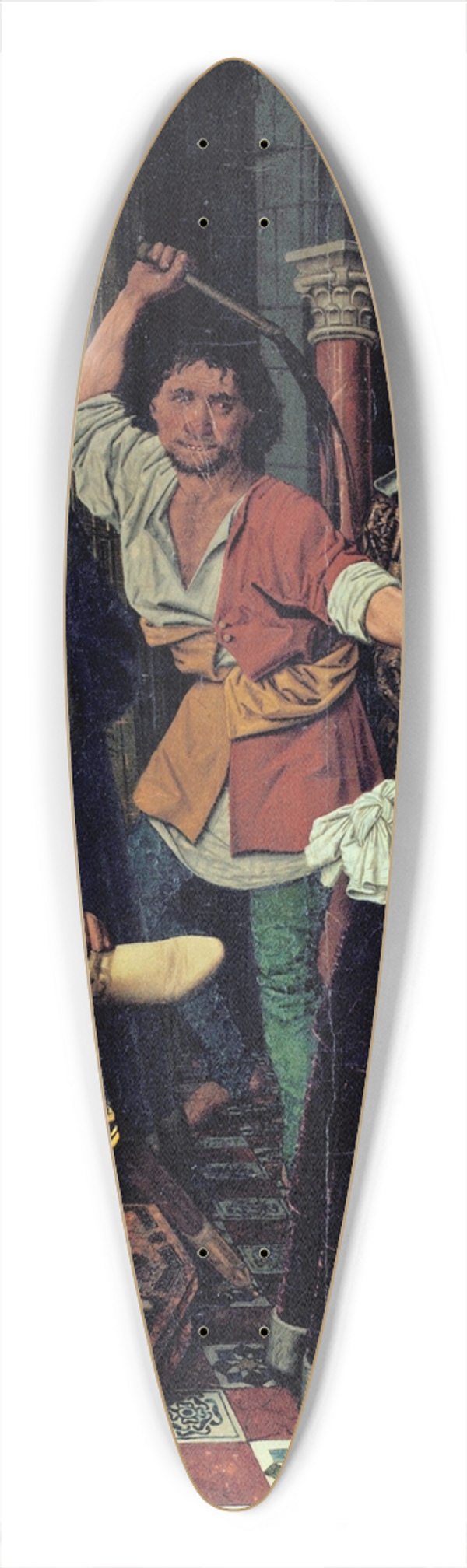 Bartolom Bermejo - The Flagellation of Saint Engracia 39.3 inch art pintail longboard deck