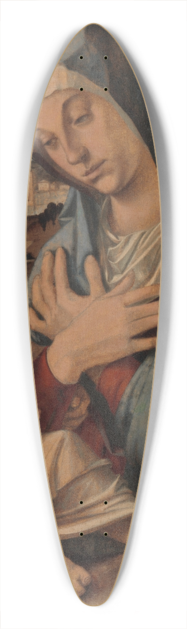Bartolomeo Montagna - Madonna Adoring the Child 39.3 inch art pintail longboard deck
