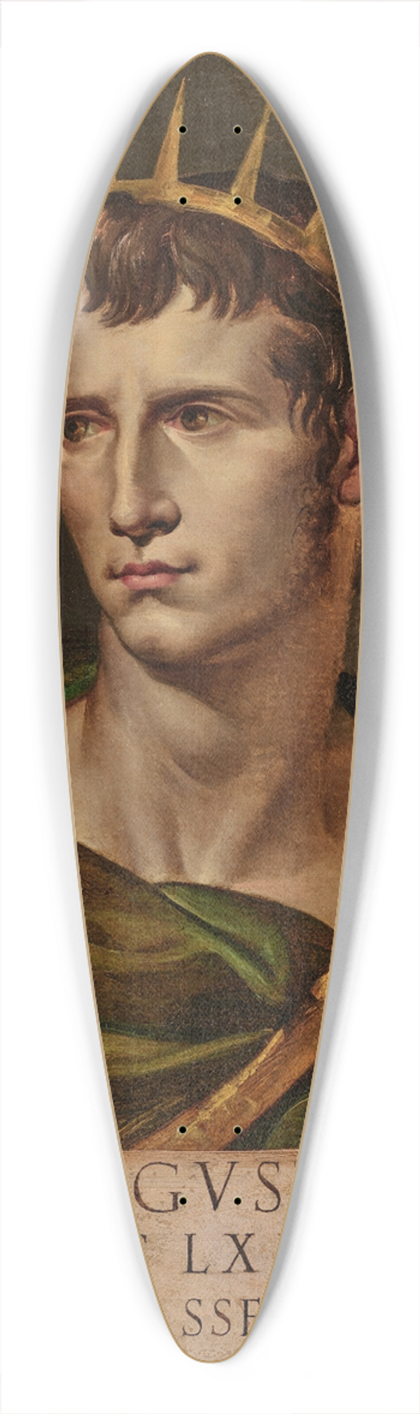 Bartolomeo Passarotti - The Emperor Augustus 39.3 inch art pintail longboard deck