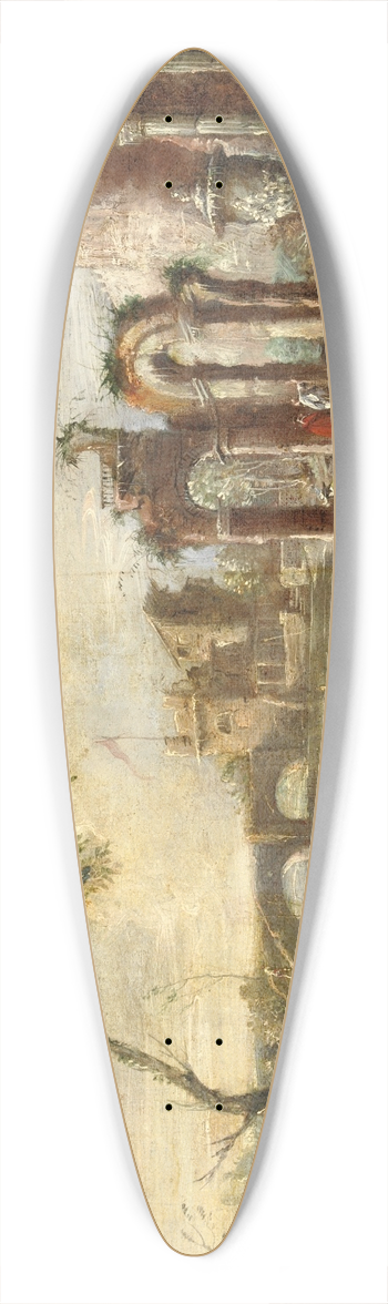 Bartolomeo Pedon - Veduta Fantastica Con Rovine 39.3 inch art pintail longboard deck