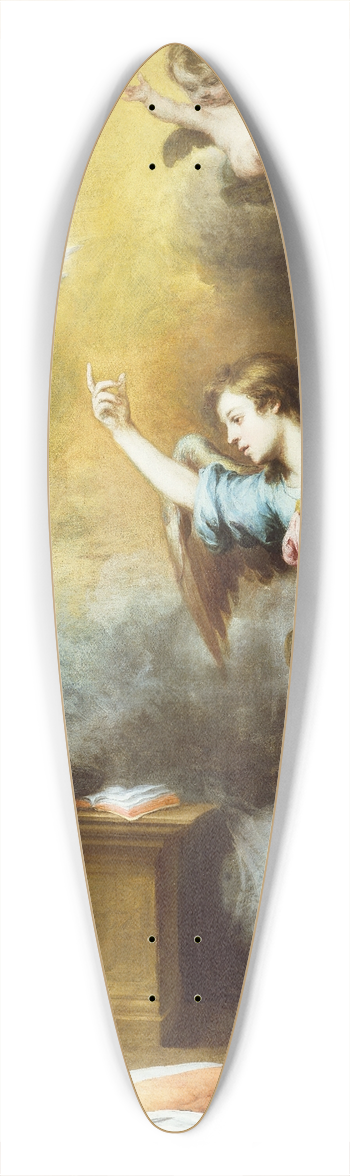 Bartolom Estebn Murillo - The Annunciation 39.3 inch art pintail longboard deck
