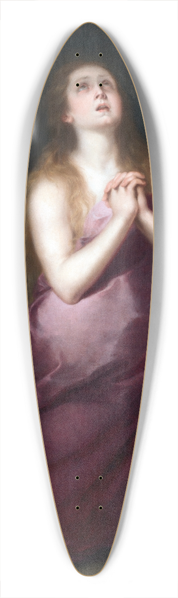 Bartolom Estebn Murillo - The Penitent Magdalene 39.3 inch art pintail longboard deck