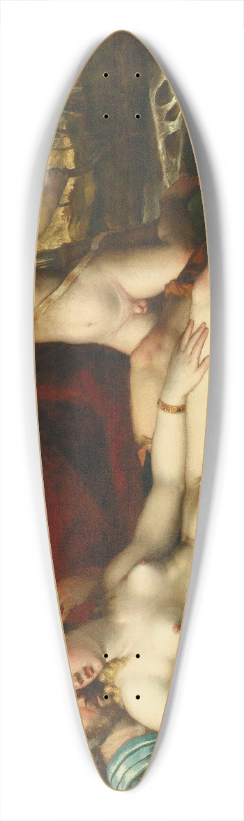 Battista dellAngolo del Moro - Mars and Venus with Cupid 39.3 inch art pintail longboard deck