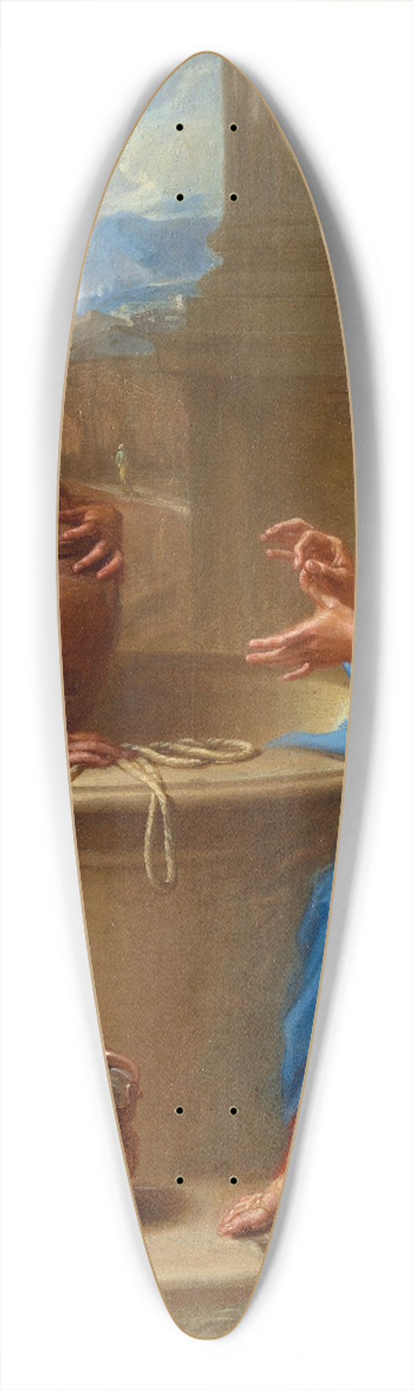 Benedetto Luti - Christ and the Woman of Samaria 39.3 inch art pintail longboard deck