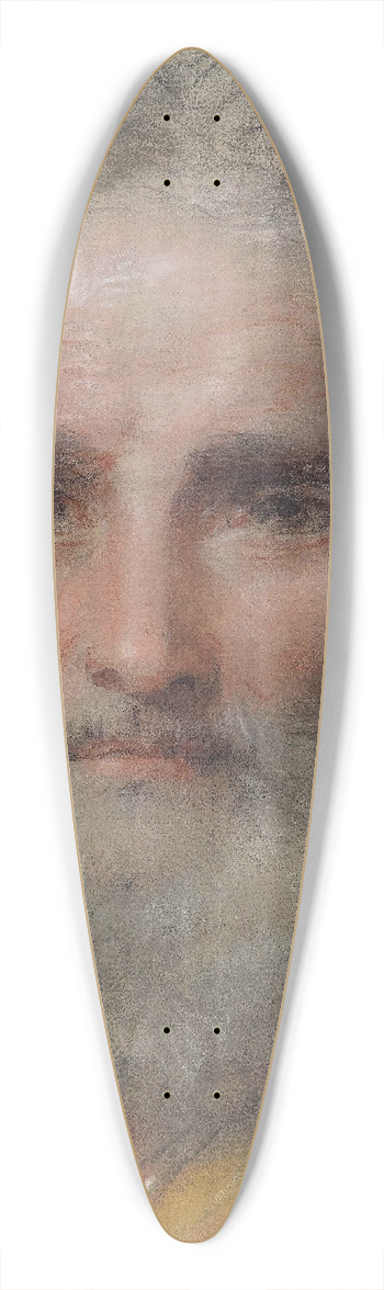 Benedetto Luti - Head of a Bearded Man 39.3 inch art pintail longboard deck