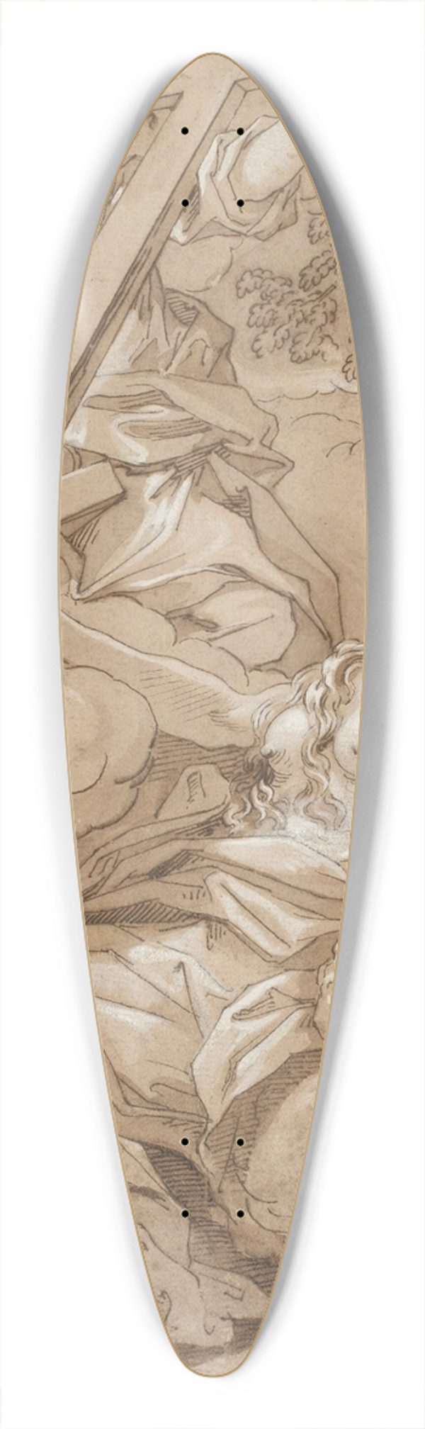 Benedetto Luti - The Ecstasy of St. Mary Magdalene 39.3 inch art pintail longboard deck