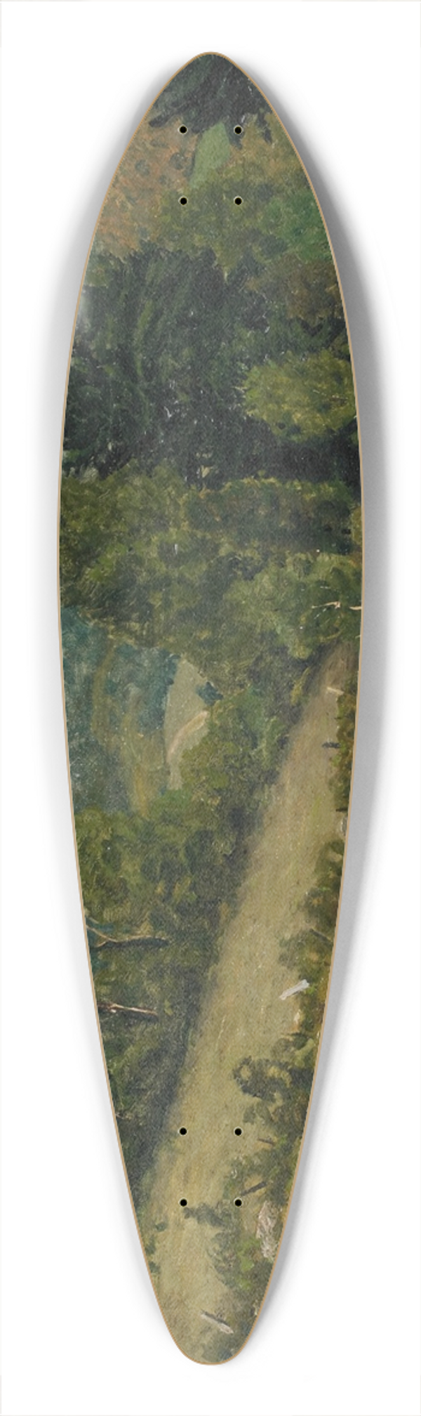 Ben Foster - Early Moonrise 39.3 inch art pintail longboard deck