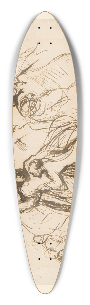 Benjamin Robert Haydon - Studies for a Deposition 39.3 inch art pintail longboard deck