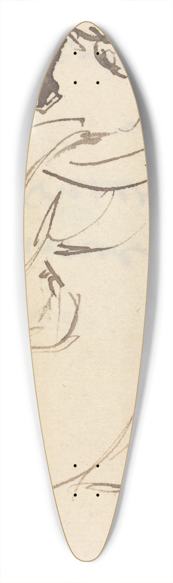Benjamin Robert Haydon - Study For, Christs Entry into Jerusalem 39.3 inch art pintail longboard deck