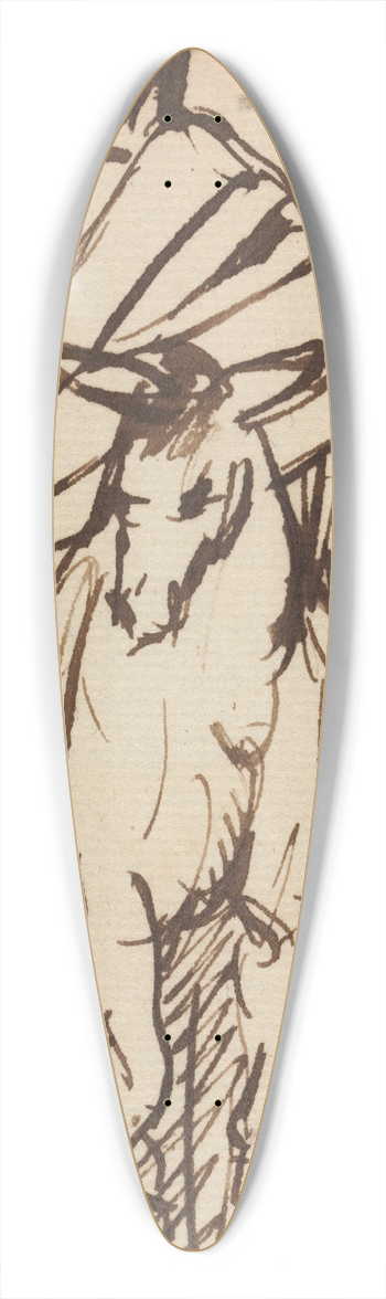 Benjamin Robert Haydon - Study For, Christs Entry into Jerusalem 2 39.3 inch art pintail longboard deck