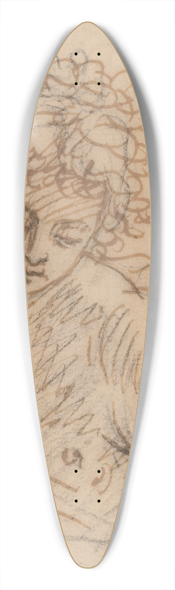 Benjamin West - An Angel 39.3 inch art pintail longboard deck